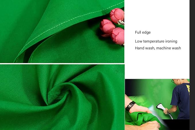 Green Screen Backdrop 8x10ft Photo Backdrop Chromakey Muslin Portrait Green Backdrop for PS Keying/Video Creation/Studio Portrait Shoots - Image 5