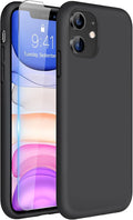 Miracase Silicone for iPhone 11 Phone Case, Black | Soft Anti-Scratch Microfiber Lining, Premium Silicone Cover Shockproof Drop Protection Phone Case for 11 by Miracase