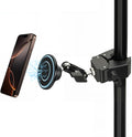 Magnetic Mic Stand Phone Holder Mount, 360° Angle Adjustment for Gym/Microphone Stand/Shopping Cart/Stroller/Handlebar,Compatible with iPhone 17/16/15/14/13/12 Series by Unknown