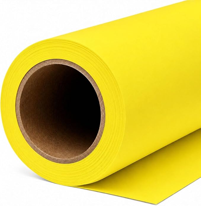 Yizhily Aspen Seamless Paper Backdrop, 53 in x 16.4 ft | Portrait photography; headshots; food shoots; tabletop products; small studio photoshoots by YizhilySeamlessBackgroundPaper