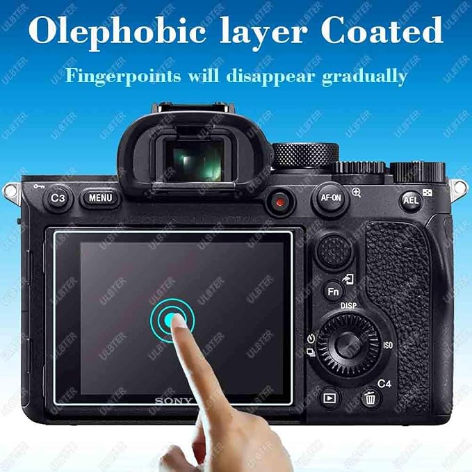 ULBTER Screen Protector for Sony Alpha A7 III A7 II A7III A7II A7R IV-3Pcs | Tempered Glass for A7R III A7R II A7RIV A7RIII A7RII A7R4 A7R3 A7R2 & 2 Hot Shoe Cover 0.3mm 9H Hardness Anti-Bubble - Image 5