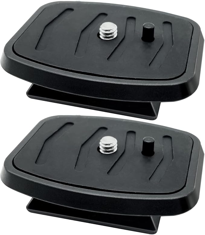 2 Pack 35 mm Tripod Quick Release Plate Camera Tripod Mount Adapter, QR Camera Mounting Ball Head Parts Replacement for Quantaray Slik Walmart Sunpak 5800D 7000TM 6400UT 8001UT MX1000 by IOUALEY