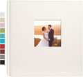 potricher Large Photo Album 4x6 1000 Photos, Leather Cover, White | Large Capacity Picture Albums with 1000 Horizontal and Vertical Pockets, Photo Book for Family, Wedding, Anniversary, Baby by potricher