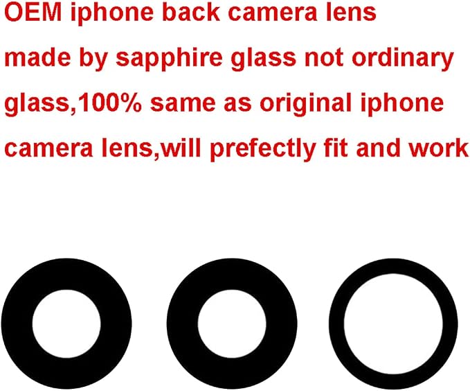 2 Set Original Back Rear Camera Lens Glass Replacement for iPhone 11 Pro Max and iPhone 11 Pro with pre-Installed Adhesive and Reparing Toolkit - Image 3