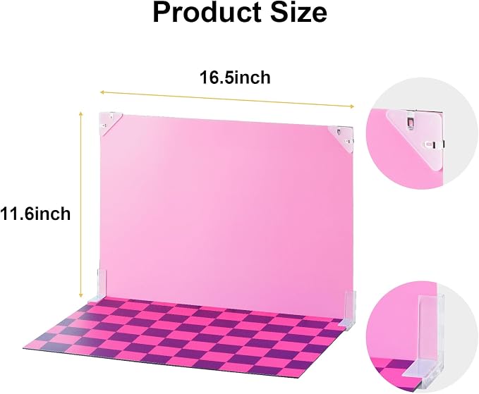 Meking 9Pcs 18Patterns Product Photography Backdrops Photo Backdrop Boards | Colourful Grid Photoshoot Background for Jewelry,Cosmetic,Makeup and Other Small Product Photography (16.5X11 inch) - Image 9