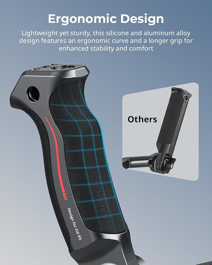 SmallRig Sling Handle Gimbal Handgrip for DJI RS, 180° Adjustable Grip | for DJI RS 2 /RSC 2 /RS 3 /RS 3 Pro /RS 3 Mini /RS 4 /RS 4 Pro /RS 4 Mini /RS 5, for Low Angle Shots, with QD Socket - Image 4