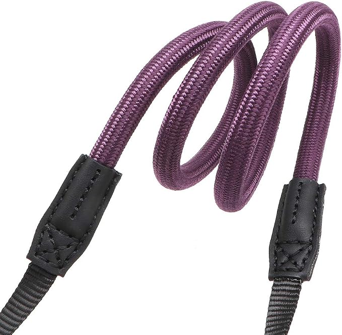 Quick Release Camera Neck Strap Shoulder Strap Belt for Mirrorless Digital Cameras Climbing Rope with Quick Release QD Loops Connector with O-Ring Adjustable Length 30-53inch Purple - Image 6