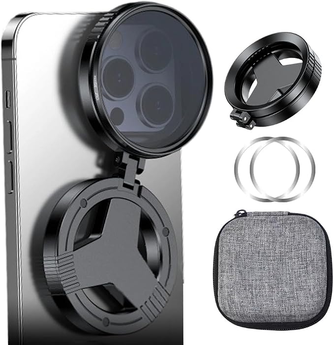 Magnetic CPL Phone Camera Filter Kit, 2026 New Quick Mount Polarizing Filter, Upgraded Filters for Mobile Photography, Portable Color Enhancing Filters for Outdoor Shooting (CPL Filter) by PVVPVV