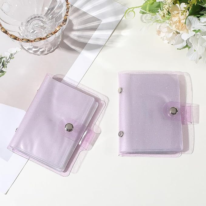2 Pack 36 Pockets Instax Mini Photo Album Polaroid Picture Pockets PVC 4 x 3 Inch Rectangle Platinum Small Wallet Album Book Holder Cover for 3 Inch Pictures Photos Photocard Holder Storage - Image 7