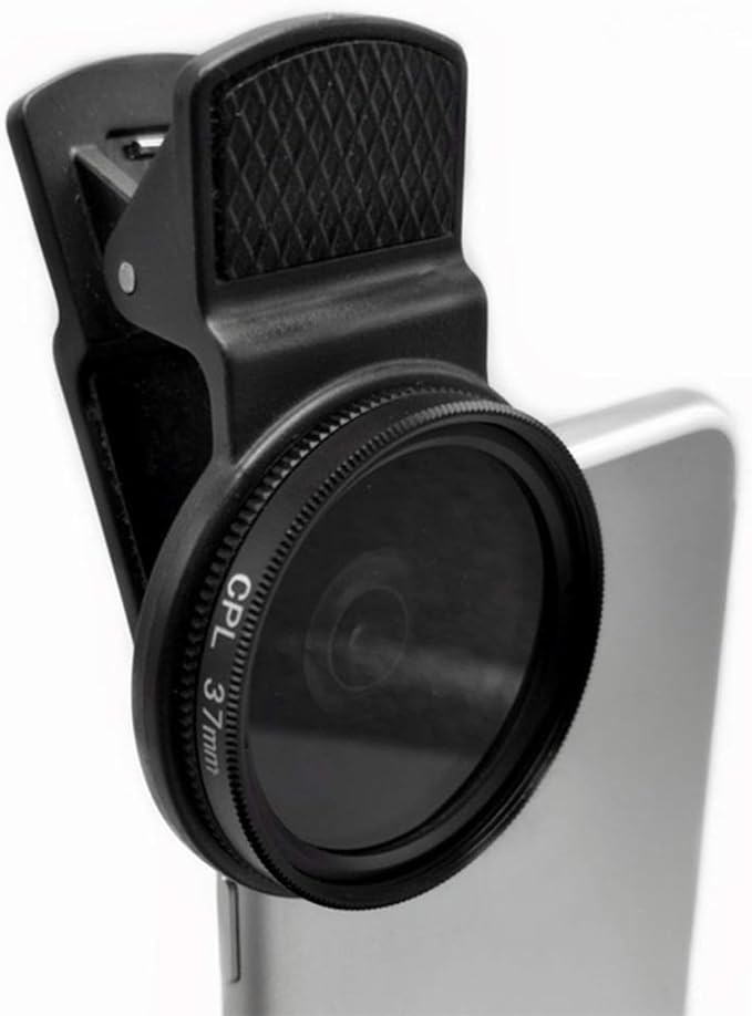37MM with Clip Durable Polarizer Phone Circular Camera Professional Universal Accessories Black Lens Portable CPL Filter by Unknown