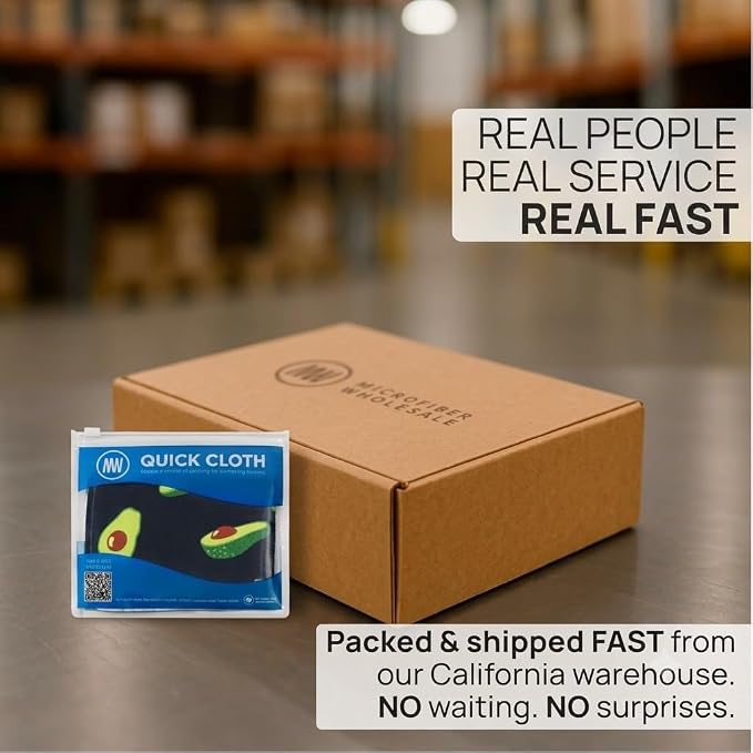 Microfiber Wholesale Quick Cloth Glasses Cleaning Cloths 5x7 Avocado 2-Pack | with Case | Double-Sided Lens Cleaner for Eyeglasses, Camera, Screens & Glass | Reusable Microfiber Glass Polishing Cloths - Image 7