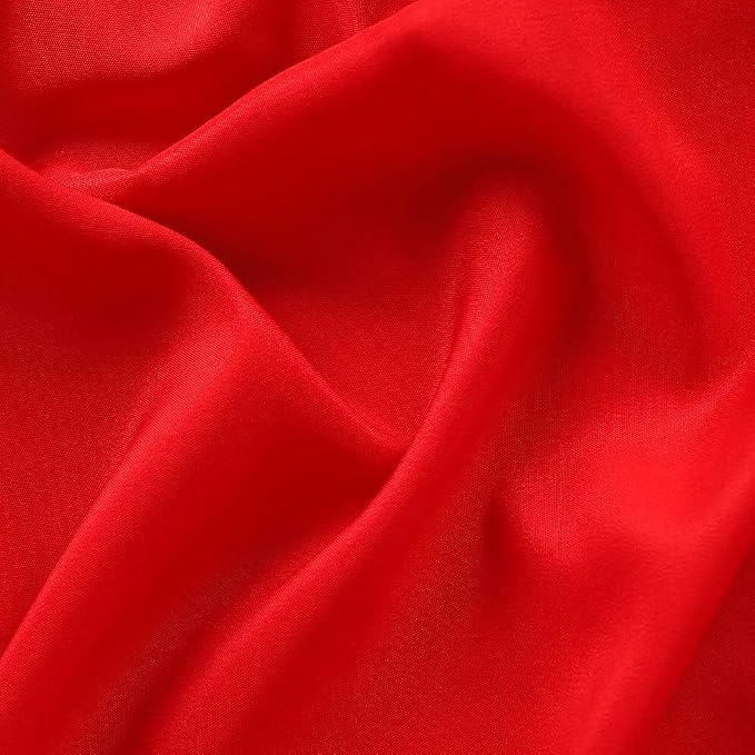 GFCC 6FT x 10FT Red Polyester Backdrop Curtain for Wedding Party Banquet,Fabric Backdrop | Versatile Screen for Studio, Video Recording, Portrait, Parties, Non-Reflective, Polyester, Easy Hang, High Density - Image 3