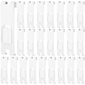 Oudain Metal Grid Wall Hangers Grid Wall Display Notch Hooks Accessories for Photo Frame Painting Arts Center(White,25 Pcs) by Oudain