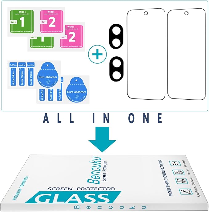 2+2 Pack Screen Protector for Google Pixel 9a Tempered Glass | Camera Lens Protector, Anti Scratch, Bubble Free - Image 7