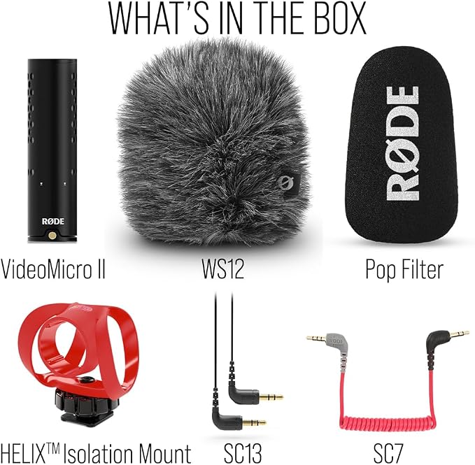 RØDE VideoMicro II Ultra-Compact On-Camera Shotgun Microphone for Recording Audio with a Camera or Mobile Device - Image 9
