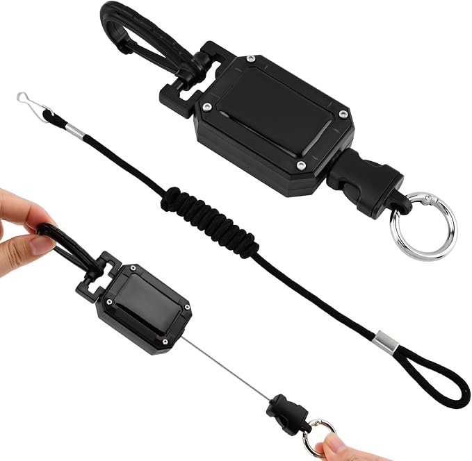 CB Mic Holder, Retractable 360° Rotatable Microphone Hanger Keeper, Mic Tether Stainless Steel Cord with Adjustable Mount Kit, CB Radio Accessory for Truck Driver by Unknown