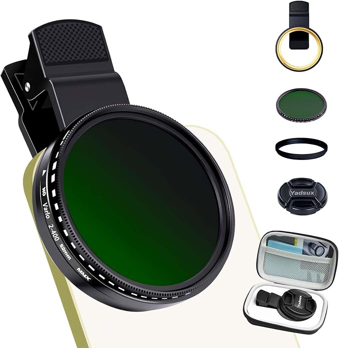 ND Filter for iPhone 17/16/15/14 Pro/Pro Max, 52mm Neutral Density Lens | Stop blown-out concert shots. Adjust ND2-400 for silky waterfalls & cinematic video on any phone. - Image 5