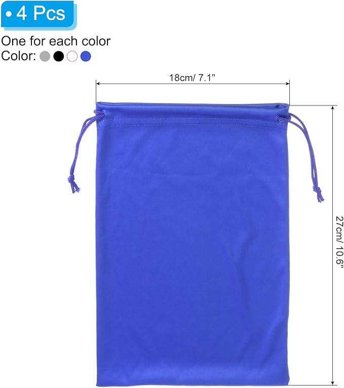 PATIKIL Ski Goggle Bag Microfiber Snow Goggles Case Cover Storage Sleeve Drawstring Pouch - Image 2