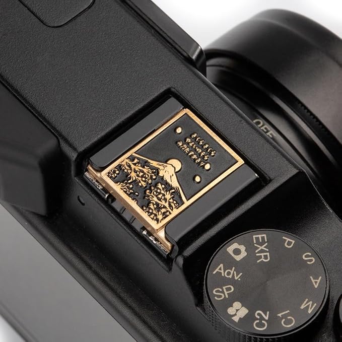 Falling Cherry Blossoms Camera Metal Hot Shoe Cover for Fujifilm xpro2 xpro1 x100vi xe5 xt5 xt4 xt3 for Nikon zf zfc df (Copper Alloy-Hot Shoe Cover) - Image 4