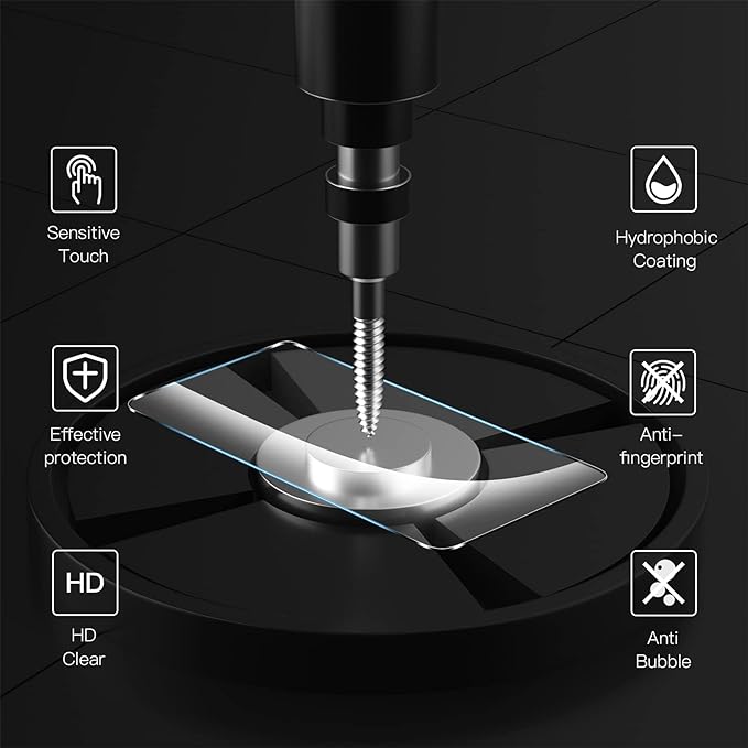 Anoowkoa 3 Pack Compatible for Google Pixel 11 Pro Screen Protector + 3 Pack Google Pixel 11 Pro Camera Lens Tempered Glass Protector 9H Hardness.Bubble-free.Support Fingerprint Unlock - Image 7