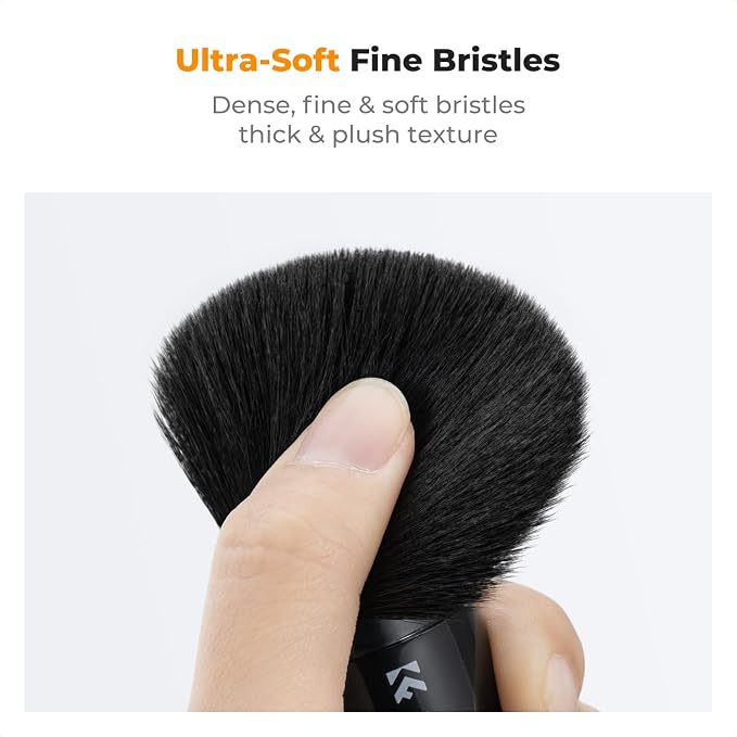 K&F CONCEPT 6-in-1 Keyboard Cleaning Brush Kit for Camera, Lens, PC,Black | Soft Bristles, Easy to Clean, Includes 4 Brush Sizes for Precise, Scratch-Safe Cleaning of Various Devices,MK11 - Image 5