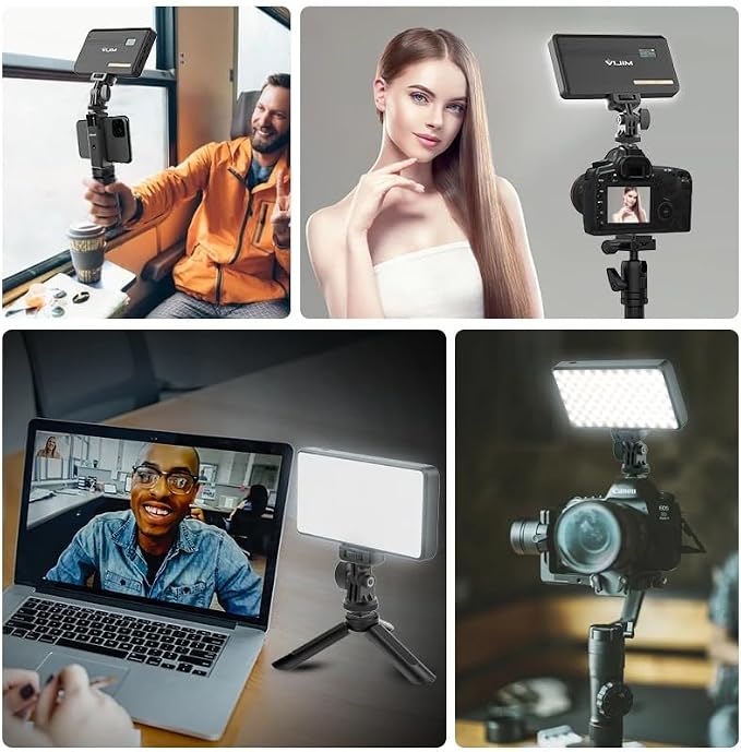 Ulanzi VL200 Camera Light, Bi-Color LED On-Camera Video Lights, 2500-9000K | Type-C Rechargeable 5000mAh, With Tilt Cold Shoe Mount, Soft Diffuser, 0-100% Dimmable, for Portrait Photography Vlogger - Image 5