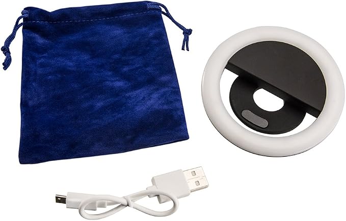 ARKON Mounts Rechargeable Phone Selfie Light | 40 High Power LEDs | Color Accurate | 3 Light Modes | Ring Light for Phone, Laptop, iPhone, IPad, Video - Image 7