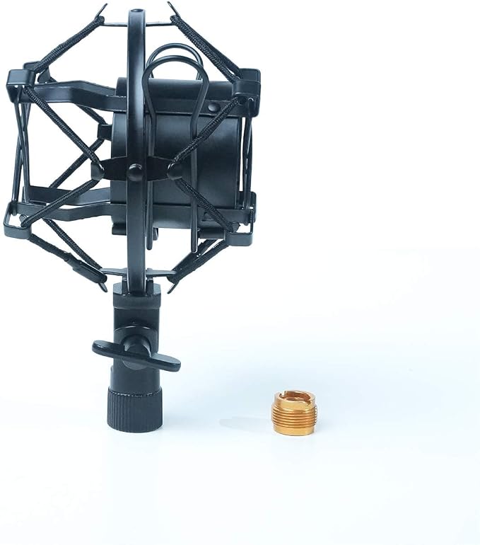Universal Shock Mount for Shotgun Microphones fits 5/8 and 3/8 Inch Boom Poles - Image 2