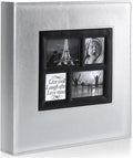 Ywlake Photo Album 4x6 500 Pockets Photos, Extra Large Capacity Family Wedding Picture Albums Holds 500 Horizontal and Vertical Photos Pictures Silver by Ywlake