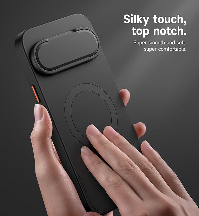 SURITCH for Google Pixel 10 Pro XL Phone Case, Compatible with MagSafe, Protective Cover with Camera Cover & Adjustable Metal Kickstand for Pixel 10 Pro XL 2025 -Black - Image 5