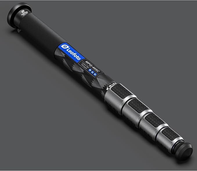 Leofoto MPQ 40mm Monopod, Premium Carbon Fiber, Water-Resistant, Convertible Mounting Stud, Wrist Strap (MPQ-405C) - Image 4