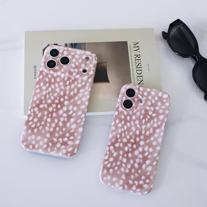 Cute Phone Case for iPhone 16 Case Fawn Deer Print | Camera Lens Protection,Slim Shockproof TPU,Chic Trendy Aesthetic Girly Cover for Women Men - Image 2