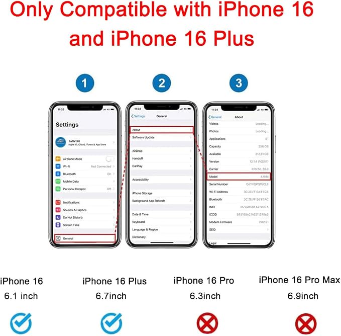 Back Rear Camera Lens Glass Replacement Compatible with iPhone 16 and iPhone 16 Plus with pre-Installed Adhesive and Reparing Toolkit - Image 2