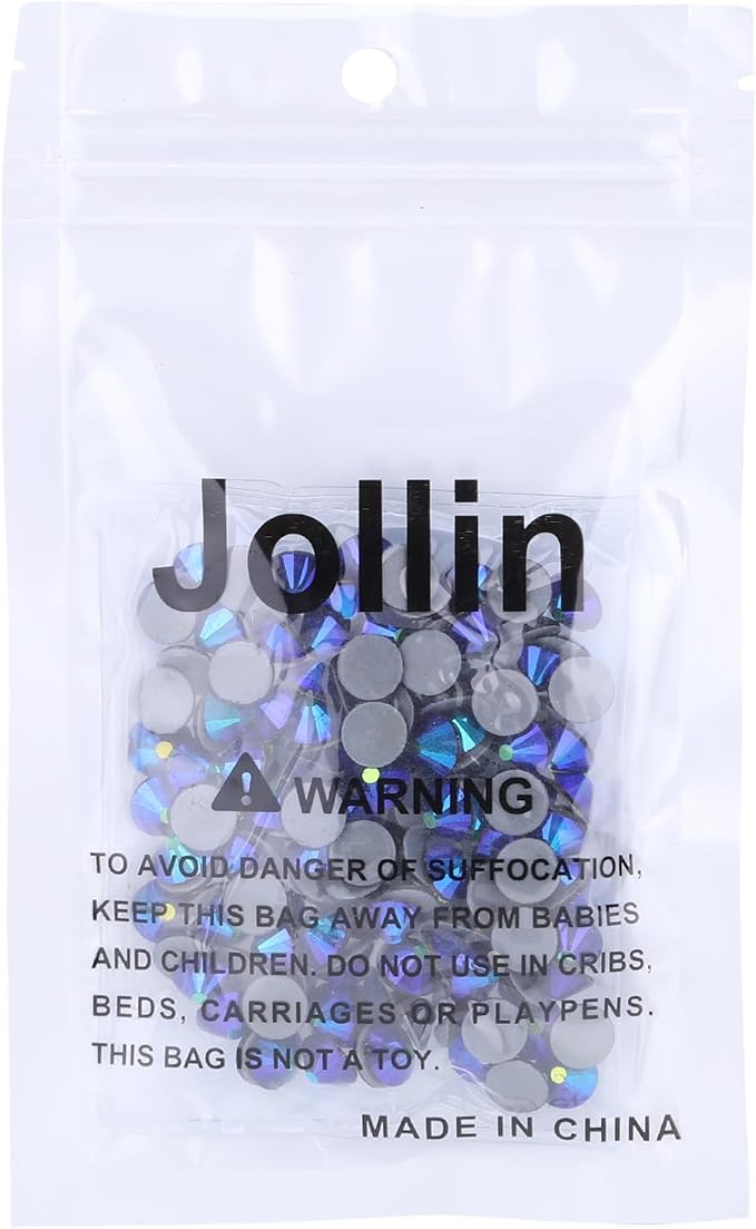 Jollin Hotfix Rhinestones Flatback Crystal Gems 8.4mm SS40, Jet AB | 144pcs Hot Fix Crystals Glass Rhinestones for Bedazzling, Crafting, Clothes, Shoes & Accessories DIY Decoration - Image 7