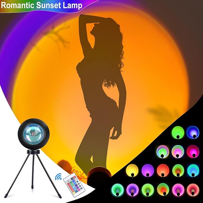 13" Ring Light with 76" Tripod Stand/Sunset Lamp/Phone &iPad Holder-53 RGB | Circle Halo Light with Desk Tripod & Wireless Remote, Dimmable LED Ringlight with Stand for Makeup/Live Stream/Photo/TikTok - Image 5