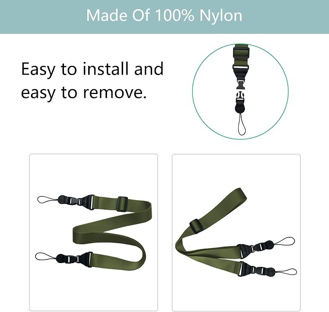 3 Pack Adjustable Shoulder Strap, iPad Strap Nylon Neck Lanyard | for iPad/Samsung Tablet Case,Camera Binocular Crossbody Laptop Luggage Bag - Image 4