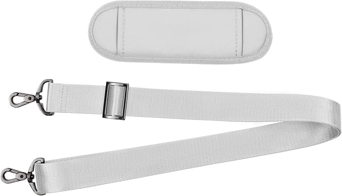 MOSISO 56 inch Shoulder Strap, Adjustable Soft Universal Non-Slip Strap | Thick Replacement Strap, Fit Padded with Metal Swivel Hooks for Laptop Shoulder Bag/Laptop Messenger Bag, Gray - Image 6