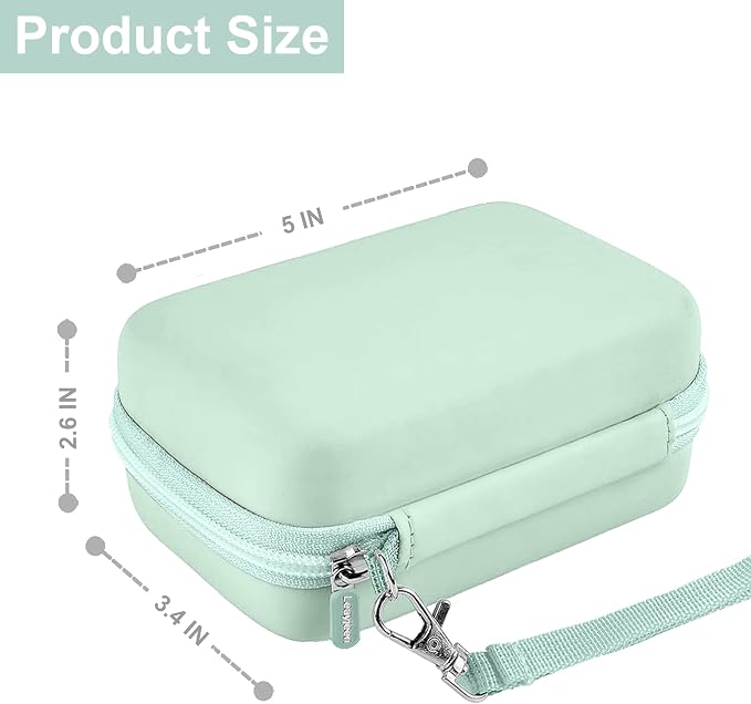 Leayjeen Hard EVA Case for KODAK EKTAR H35 H35N Film Camera - Green | Compatible with KODAK Ultra F9/M35/M38/RETO/Paper Shoot 35mm Camera, EVA Hard Shell, Fits Film Rolls (Case Only) - Image 2