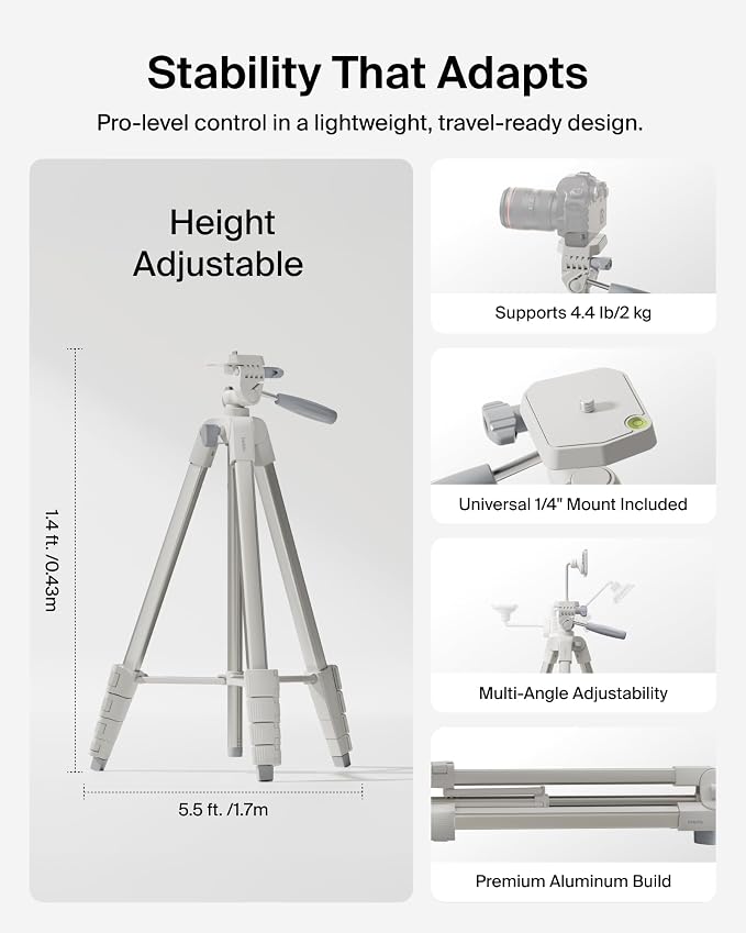 Belkin Stage Creator Essentials Kit, Tripod, Phone Mount, Dual Microphones | vlogging kit, magnetic phone mount, wireless microphones, portable, TikTok, YouTube, Instagram, streaming - Image 8