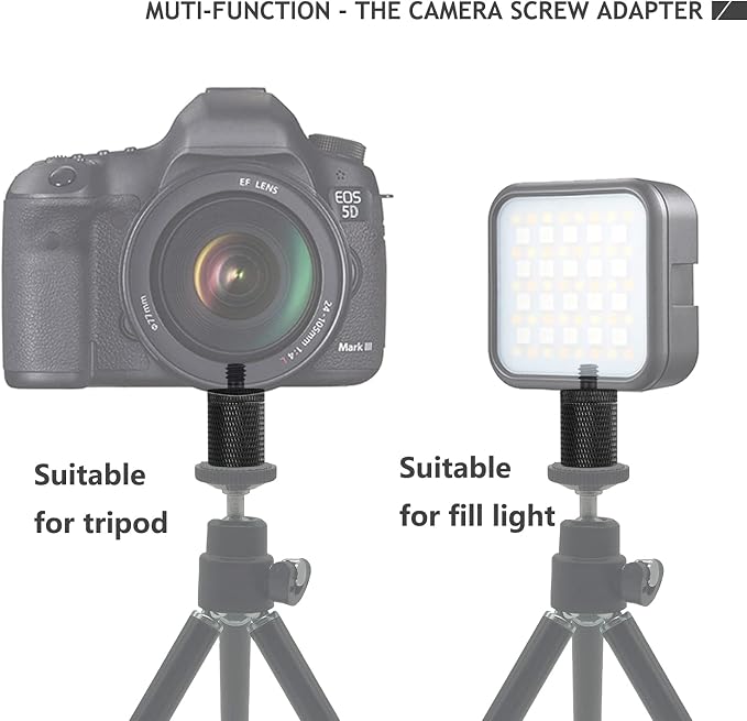 12 Pcs 1/4" & 3/8" Camera Screw Adapter Set - DSLR, GoPro, Flash & Light Stand Mounts - Image 3