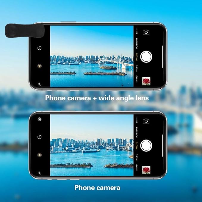 Phone Camera Lens Kit (13 Pieces) for iPhone 11 Xs 10 8 7 6 Plus SE Samsung and Most Andriod Phone- Wide Angle Lens & Macro Lens+Fisheye Lens and More - Image 3
