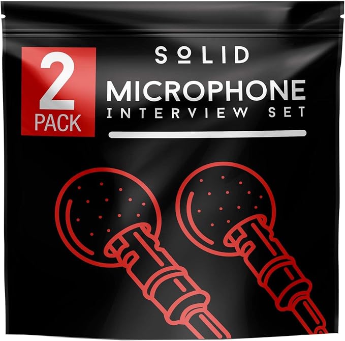Solid Clip On Lavalier Lapel Microphone 2 Pack Set for iPhone and Android Vlogging, Interview, Selfie Videos - Image 3