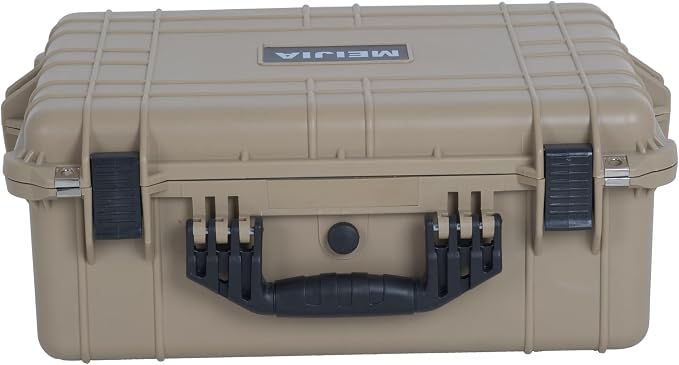 MEIJIA All Weather IP67 Waterproof Hard Camera Case,Hard Protective Case,Hard Case with Customizable Foam,Fit Use of Drones,Camera,Equipments,Pistols(Desert Tan,20.62 x16.85x8.11inches) - Image 8