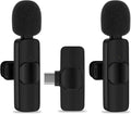 USB C Wireless Lavalier Microphone for iPhone 17 16 Pro Max 16e 15,Samsung | Galaxy S26 S25 A16 S24,Noise Reduction Mini Lapel Mic Clip on,Lav Mic on Video Recording,Tiktok,Youtube,Vlog,Live Streaming by ABCPOW
