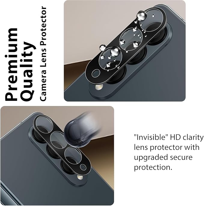 6 Pack Screen Protector for Samsung Galaxy Z Fold 4, Inner, Front and Lens | Flexible Inner Film, Front Glass Protection, Camera Protection, HD Clear, Responsive Touch, Case Friendly, Easy Installation - Image 5