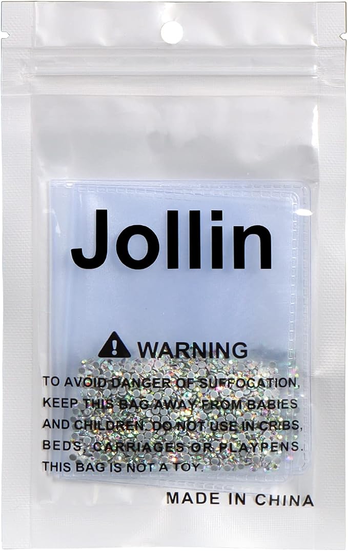 Jollin Hotfix Rhinestones Flatback Crystal Gems 2mm SS6, Crystal AB | 2880pcs Hot Fix Crystals Glass Rhinestones for Bedazzling, Crafting, Clothes, Shoes & Accessories DIY Decoration - Image 8