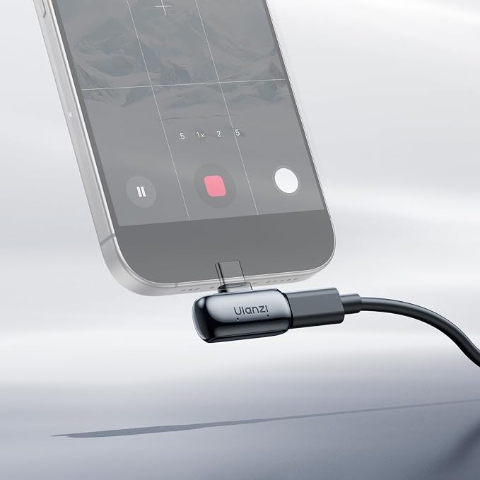 ULANZI A200 Mini Mic Wireless Lavalier Lapel Microphone for iPhone 17/16/15 Type-C, 48kHz/24-bit, Plug & Play, Smart Noise Cancelling, Digital Display, 30H Battery for Video Recording - Image 9
