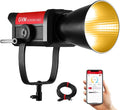 GVM 500W COB LED Video Light, APP Control, Bi-Color Continuous Output Lighting with Bowens Mount, 2700K-6800K, CRI/TLCI97+, 227040lux@1m, 12 Effects & 12 Sources for Studio Photography by GVMGreatVideoMaker