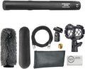Audio-Technica AT875R Short Shotgun Microphone with Shockmount + Windshield + 20ft XLR Microphone Cable + Cleaning Cloth (5 Items) by Unknown