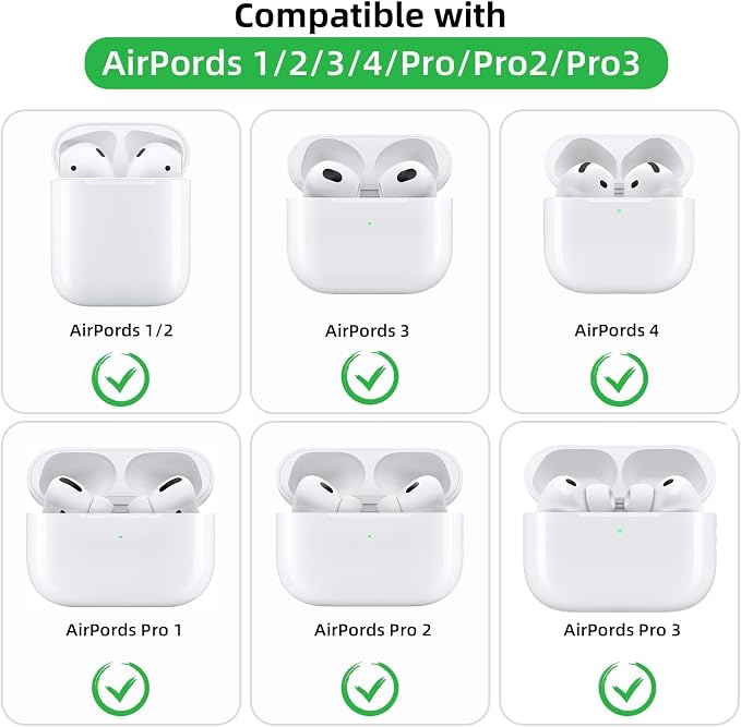 5 Pack Earbud Case Storage Bag with Carabiner for Headphones, Square | Portable EVA Carrying Case, For Wired/Wireless Headphones, SD Card Storage, Camera Chip - Image 8